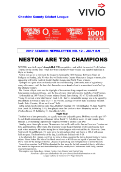 MTB`s County League News