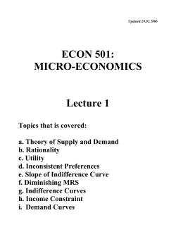 ECON 501