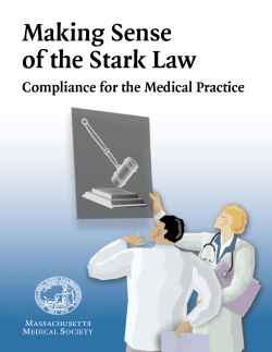 Making Sense of the Stark Law - Massachusetts Medical Society