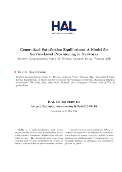 Generalized Satisfaction Equilibrium: A Model for Service