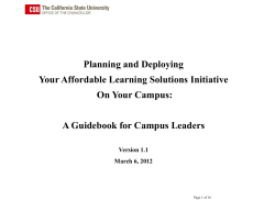 Strategic Deployment Plan - Framework