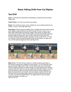 Basic Hitting Drills from Cal Ripken Tee Drill
