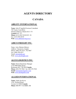 Agents Directory - Utopia Logistics