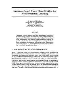 Instance-Based State Identification for Reinforcement Learning