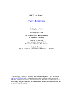 The Strategic Use of Limits by a Monopoly Platform