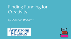 Finding Funding for Creativity