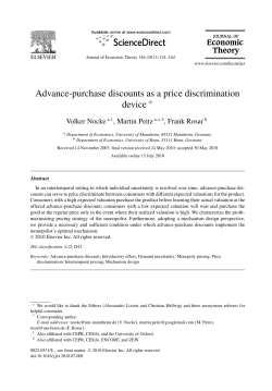 Advance-purchase discounts as a price discrimination device