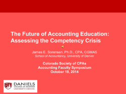 CSCPA 2014 Accounting Faculty Symposium
