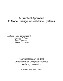 A Practical Approach to Mode Change in Real-Time Systems