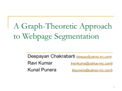 A Graph-Theoretic Approach to Webpage Segmentation