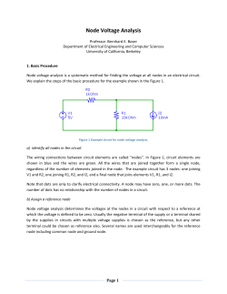 Node Voltage Analysis - People @ EECS at UC Berkeley
