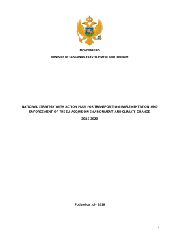 National Strategy with Action Plan for transposition, implementation