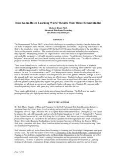 Does Game-Based Learning Work?