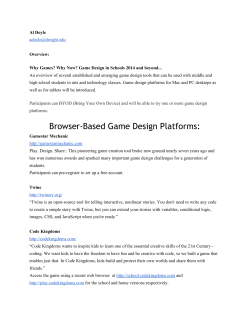 Browser-Based Game Design Platforms:
