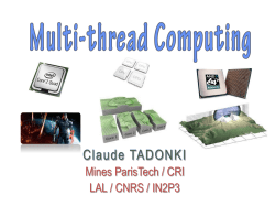 Mutex Variables - MINES ParisTech