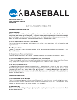 FOR IMMEDIATE RELEASE NCAA