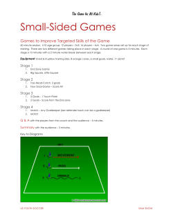 Small-Sided Games - Chili Soccer Association