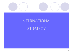 Strategic Management: Competitiveness and