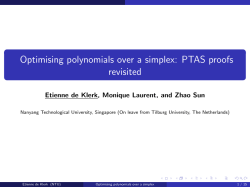 Optimising polynomials over a simplex: PTAS proofs revisited