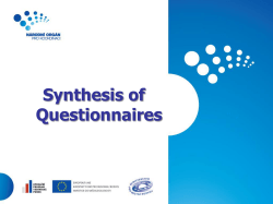Synthesis of Questionnaires