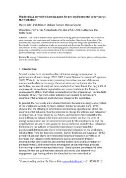 Mindergie: A pervasive learning game for pro