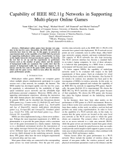 Capability of IEEE 802.11g Networks in Supporting Multi