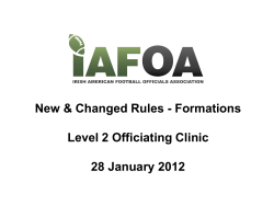BRITISH American Football Referees` Association 2006 Convention