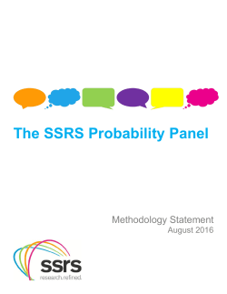 The SSRS Probability Panel
