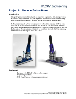 Project 8.1 Model A Button Maker