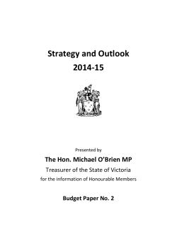Draft No - Department of Treasury and Finance