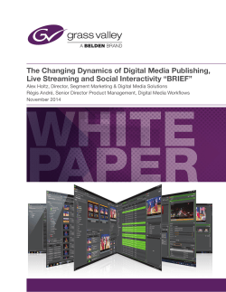 The Changing Dynamics of Digital Media Publishing