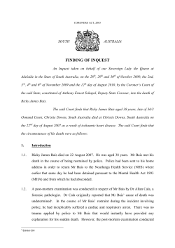 BAIS Ricky James - Courts Administration Authority