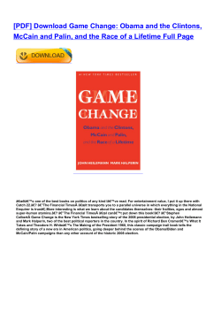 Game Change: Obama and the