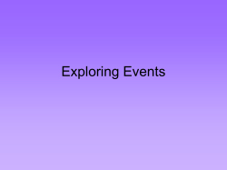 Exploring Events in Alice