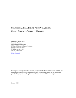 The Credit Availability Component of Commercial Real Estate Prices