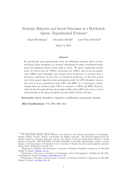 Strategic Behavior and Social Outcomes in a Bottleneck Queue
