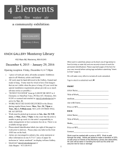 THIS FORM MUST BE RECEIVED BY November 21