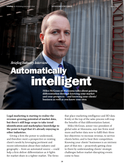 LSN Briefing magazine on Marketing