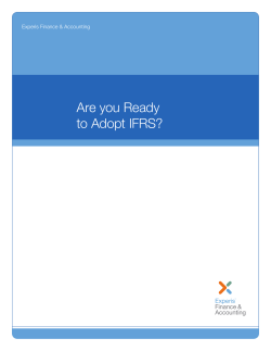 Are you Ready to Adopt IFRS?