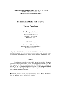 Optimization Model with Interval Valued Functions