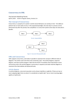Concurrency in UML
