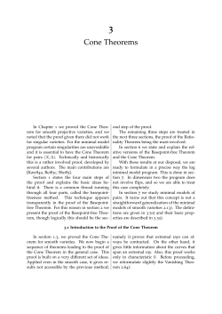 Cone Theorems - The poor man`s math blog