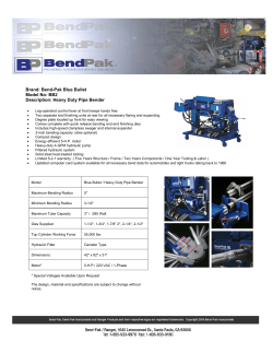 BB2 Description: Heavy Duty Pipe Bender