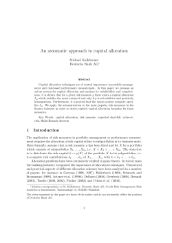 An axiomatic approach to capital allocation
