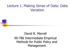 90-786 Lecture 1