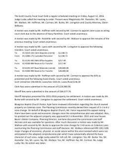 August 12 - Scott County Fiscal Court