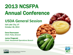 USDA FOODS Healthy Choices. American Grown.