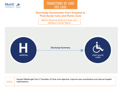 Discharge Summaries from Hospital to Post