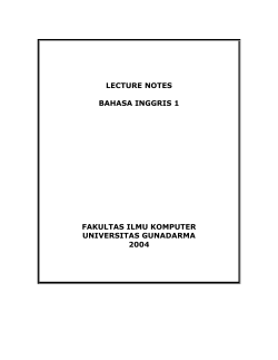 Lecture Notes_bhs Inggris 1