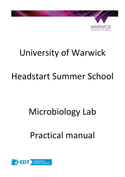 Microbiology - University of Warwick